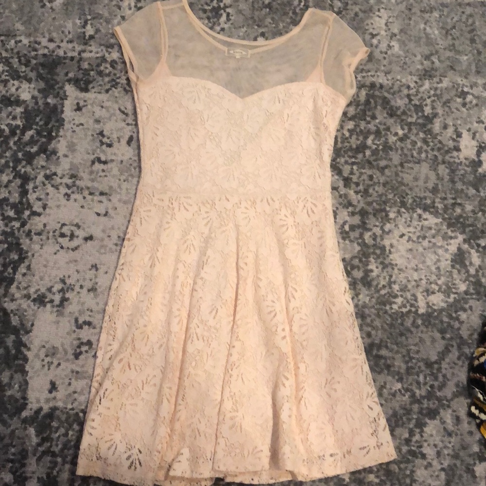 Baby Pink Lace Dress